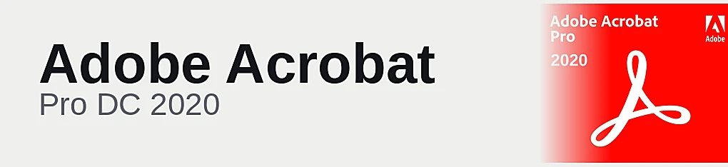 Adobe Acrobat Pro DC 2020